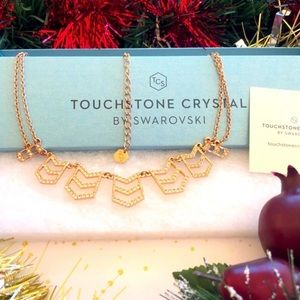 💖Elegant Take Shape Necklace💎 NEW Swarovski Gold